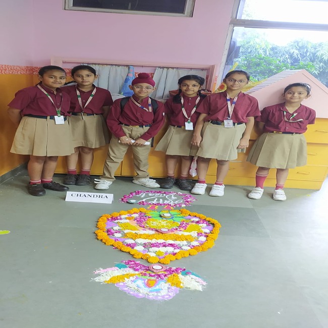 At an inter house Rangoli competition held at School on 29 October, 2024....Click here to read more